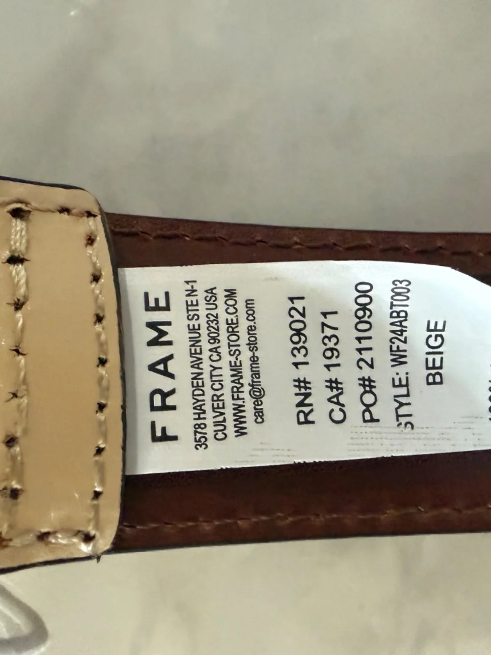 Frame Denim color beige